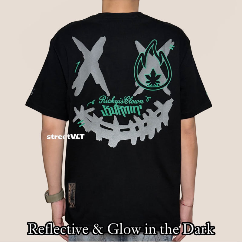 Ricky is Clown Day Dormant Night Burning Glow Reflective Tee