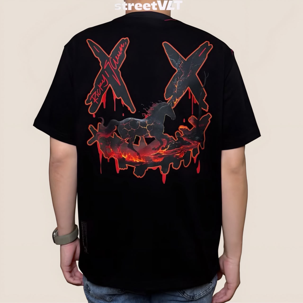 Ricky is Clown Lava Dark Horse Foam Tee