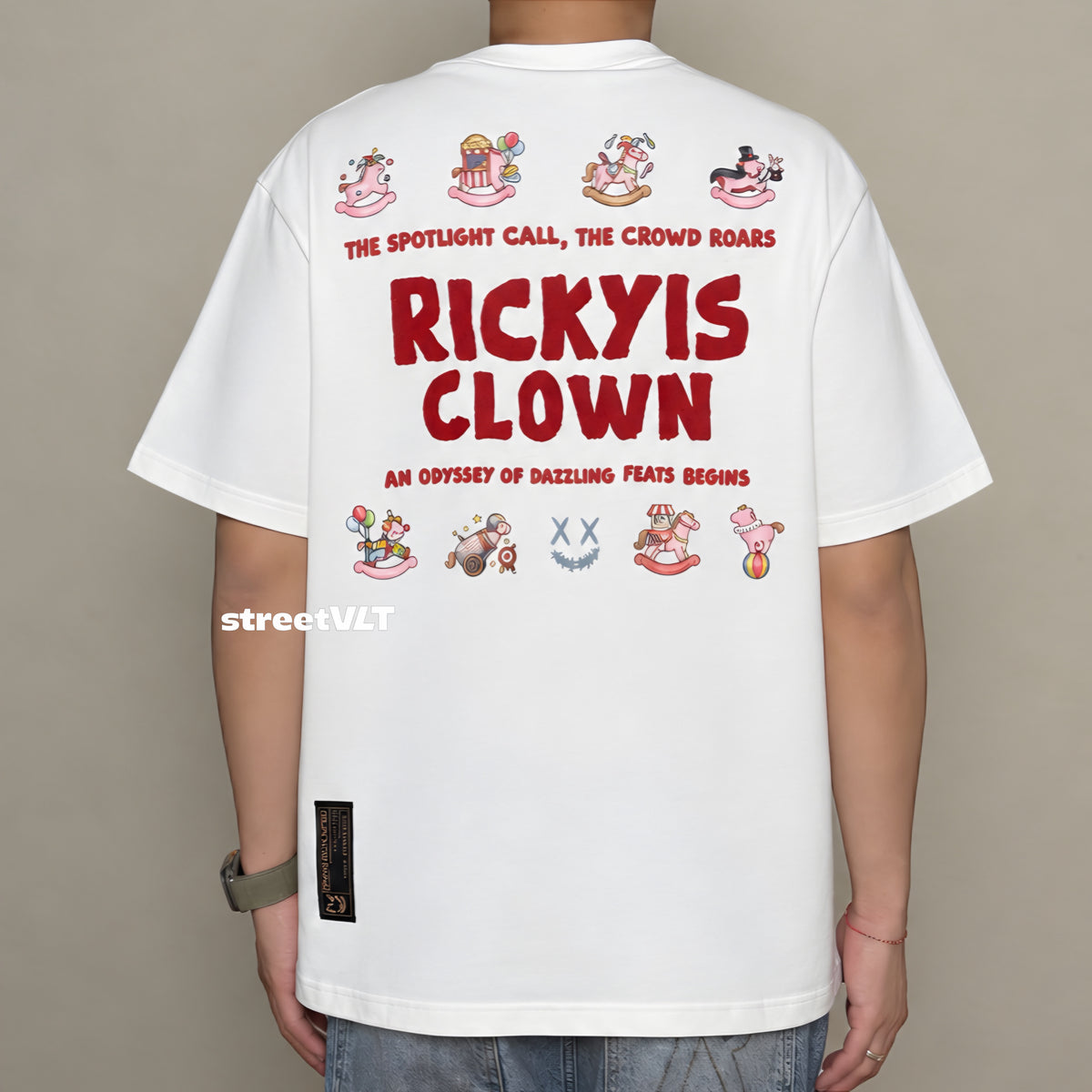 RIC Ricky is Clown Circus Embroidered Tee