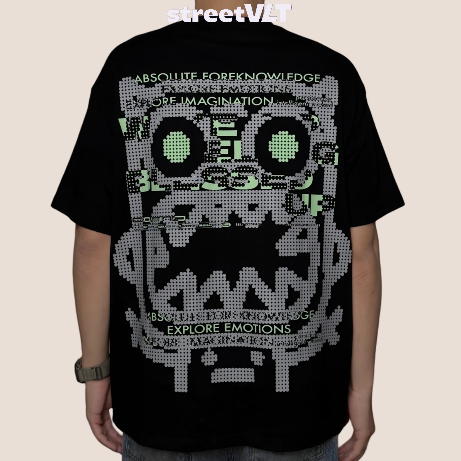 Calmmind Abstract Polkadot Beast Graphic Tee