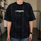 Life Work Korea Fog Font Tee