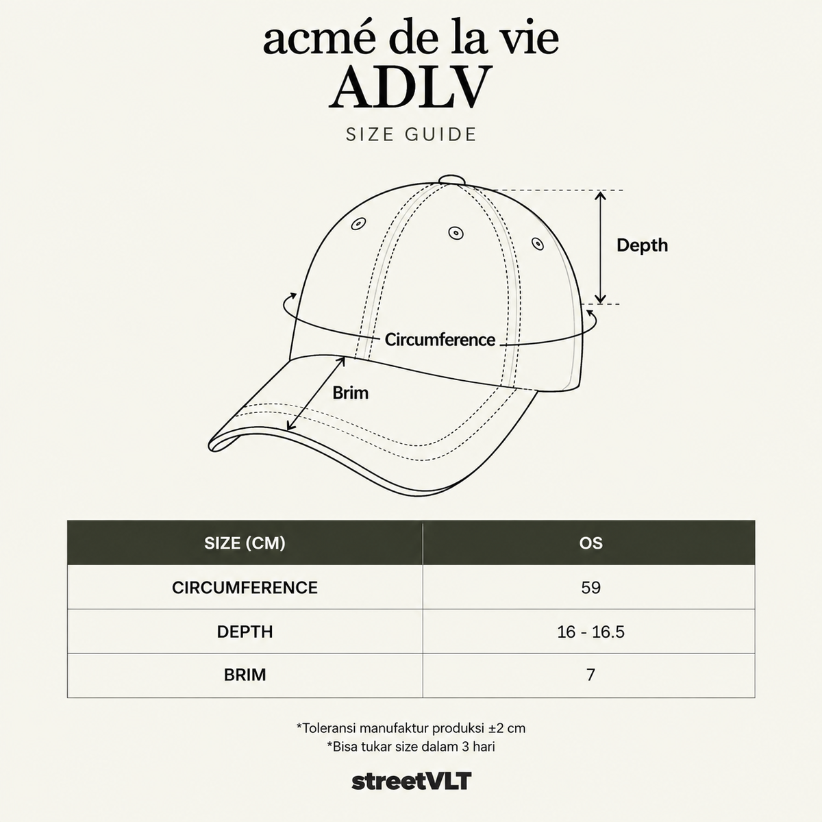 ADLV Line AC Bear Vegan Leather Ball Cap Acme De La Vie