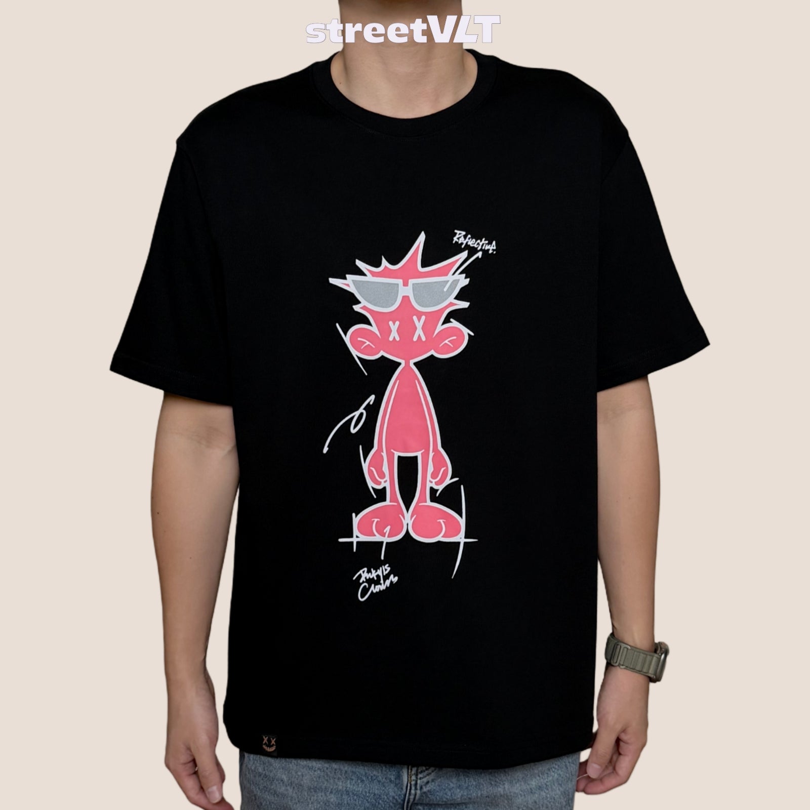 Ricky is Clown Mirror Graffiti Tee