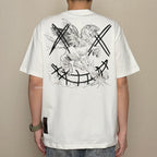 Ricky Is Clown Pegasus Gold Horse White Tee