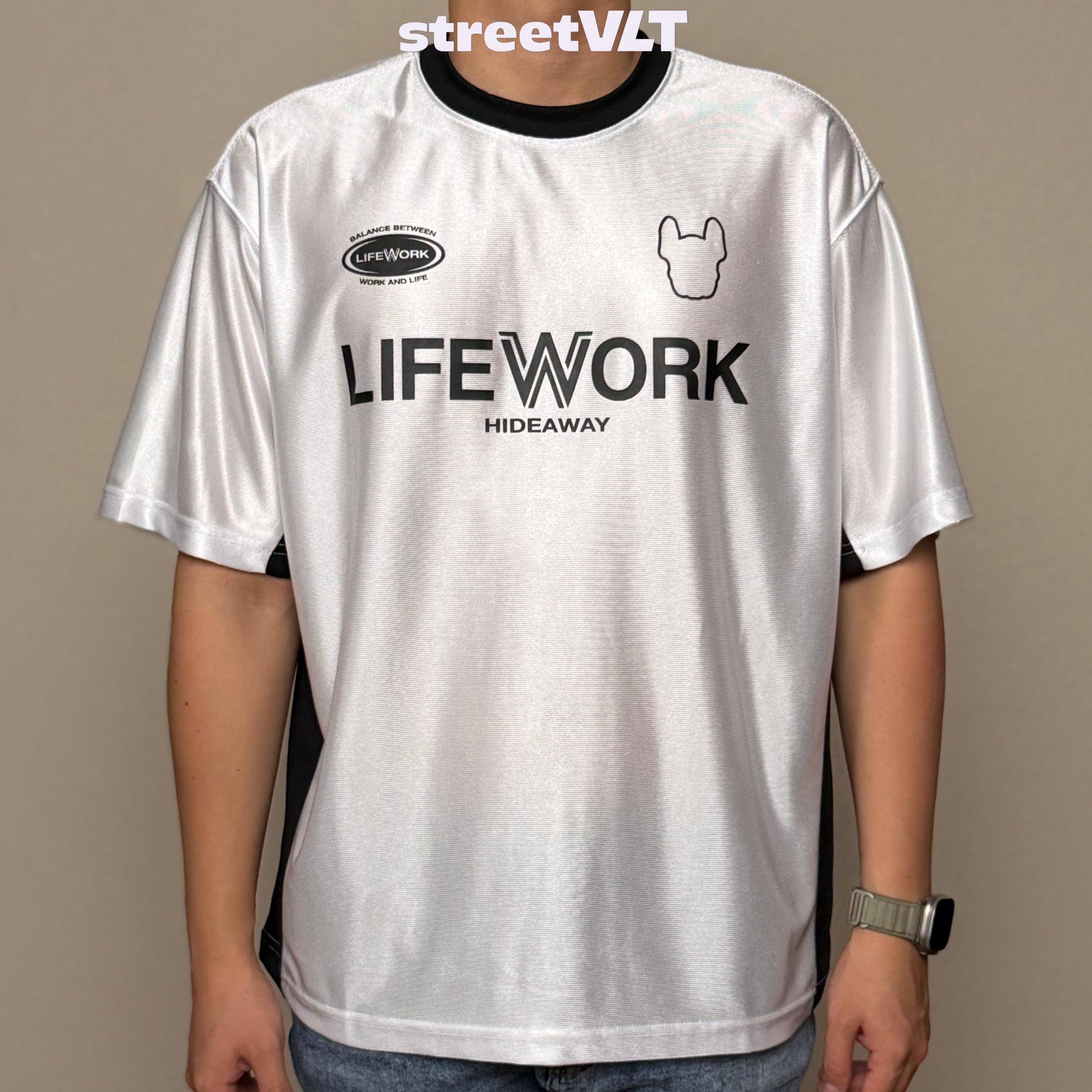 Life Work Korea Blockcore Cyba Color Block Tee