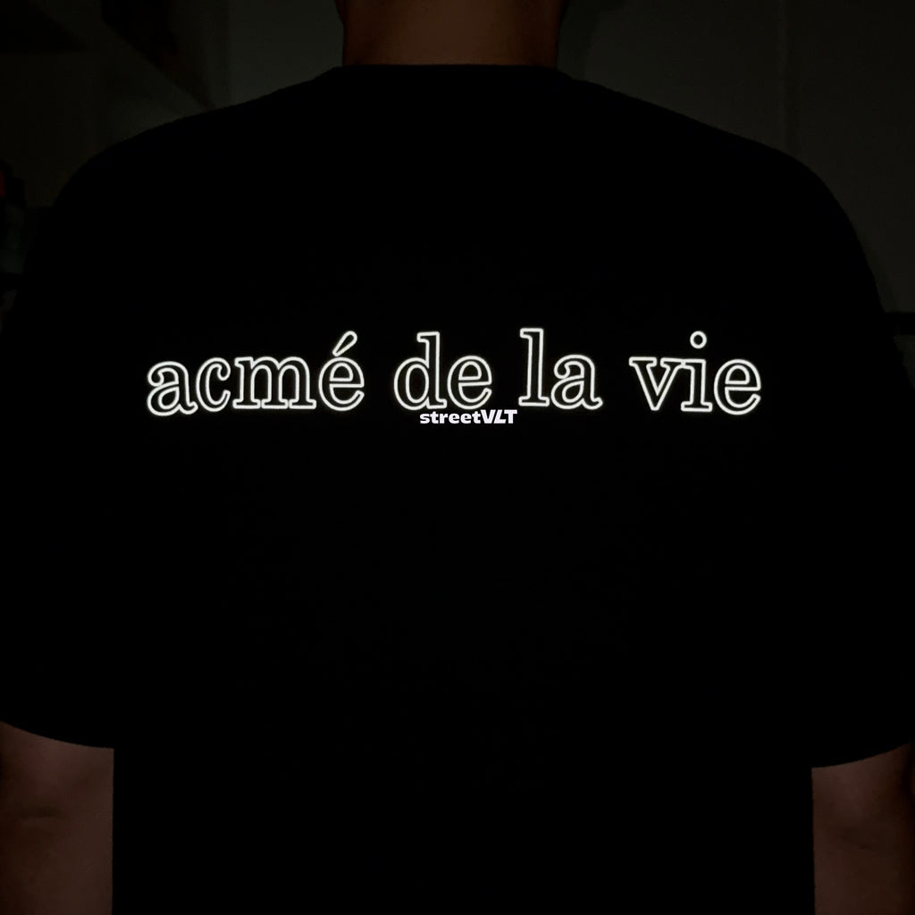 ADLV Reflection Basic Logo Reflective Short Sleeve T-Shirt Acme De La Vie