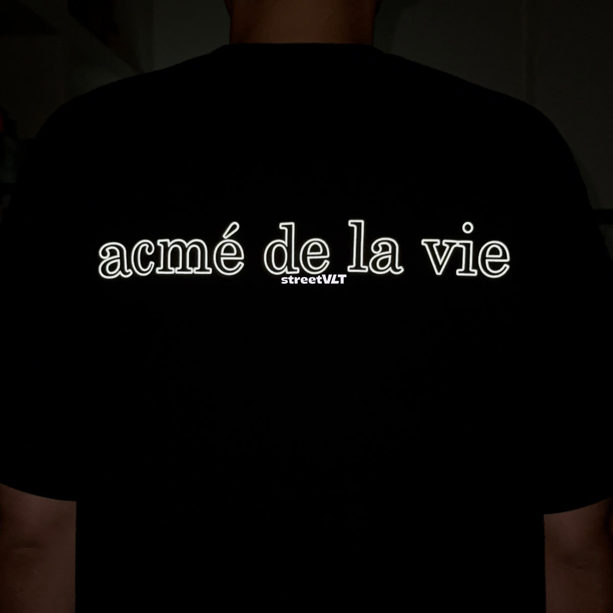 ADLV Reflection Basic Logo Reflective Short Sleeve T-Shirt Acme De La Vie