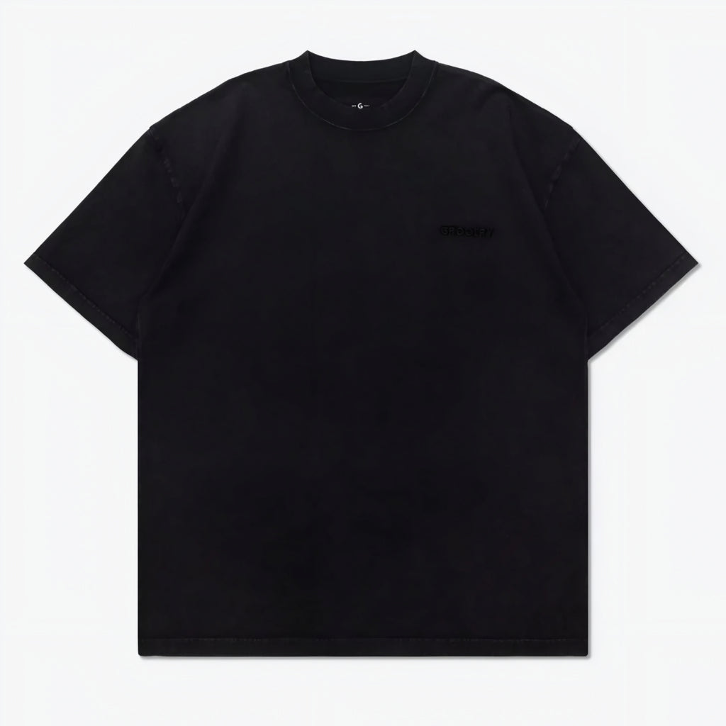 Gro Grocery x Roaring Century Washed  Graphic Invoice Tee