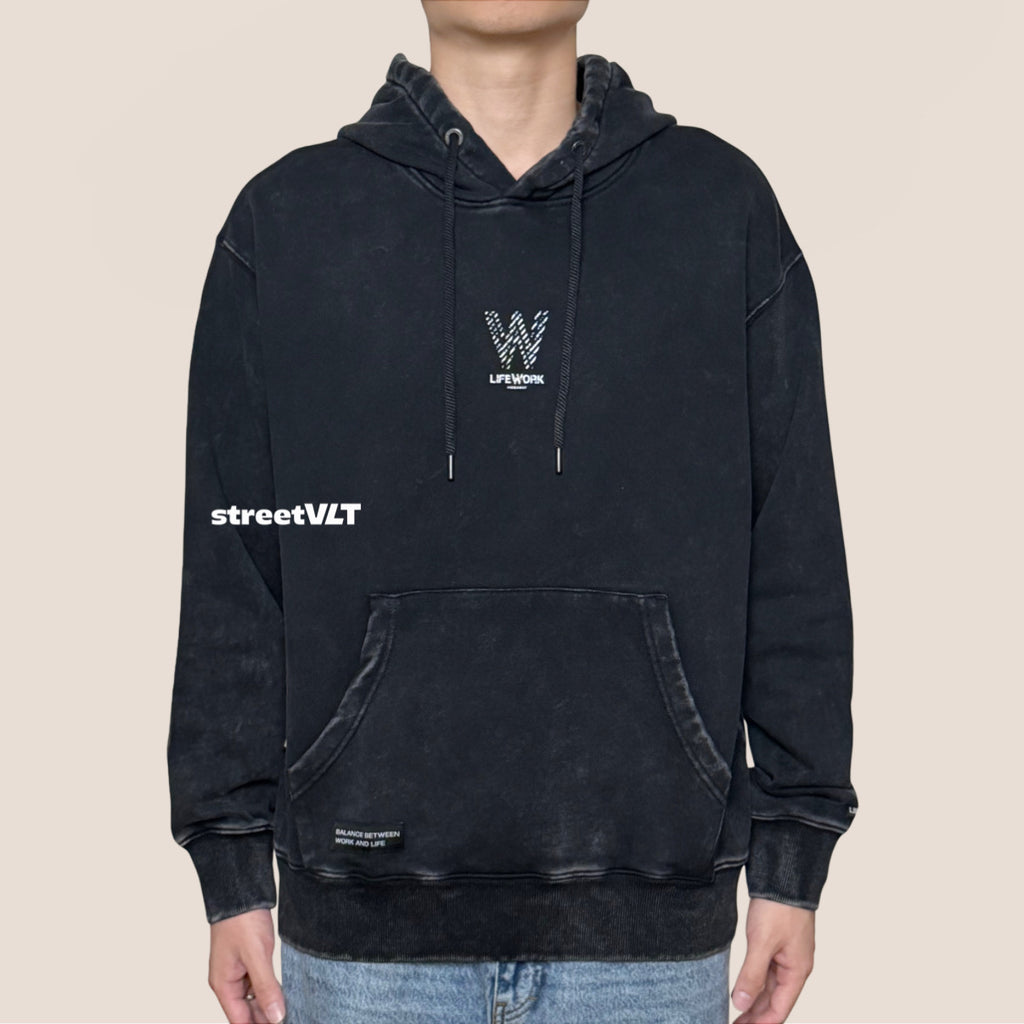 Life Work Korea Vintage Graphic Hoodie
