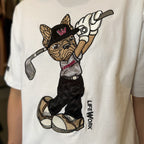 Life Work Golf Hip Dog Embrodiered White Tee Lifework Hipdog Original