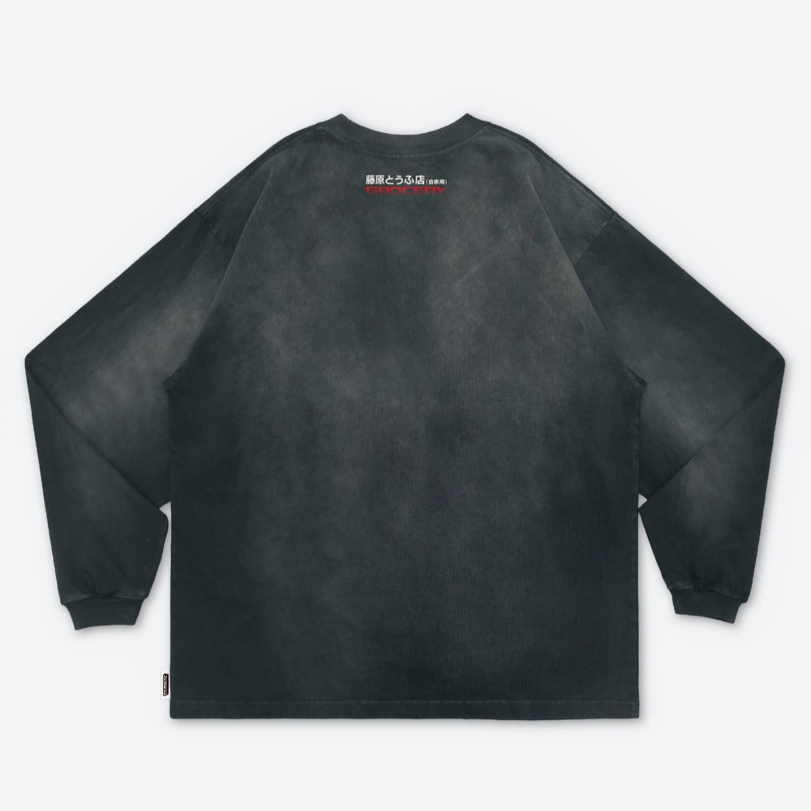 Gro Grocery Tarmac Initial D Fujiwara Tofu Shop AE86 Washed Long Top Tee