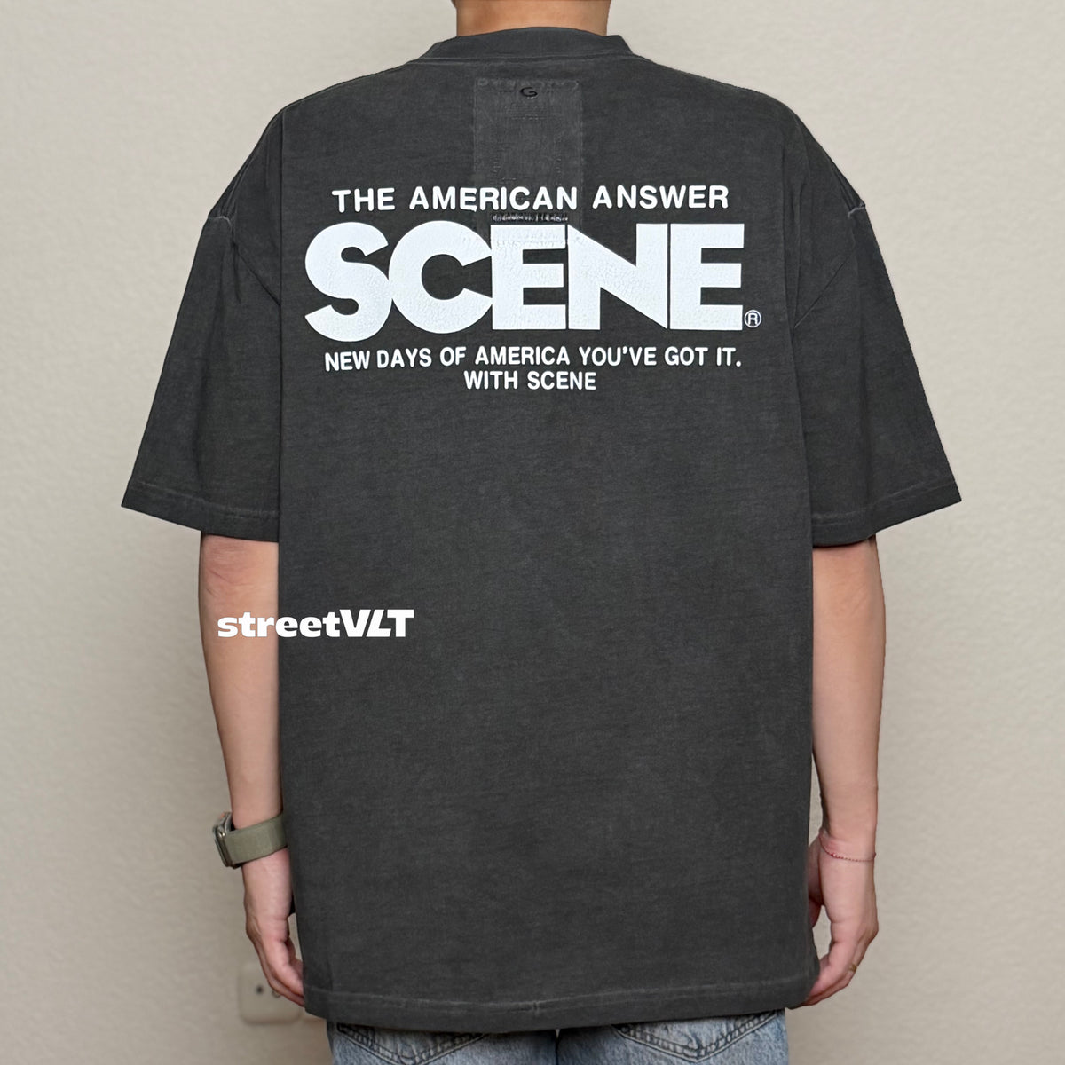 Gro Grocery Scene Painted Classic Washed Pocket Invoice Tee