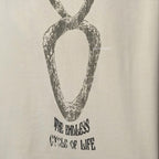 Doubleback Infinity Snake Oversized Beige Tee