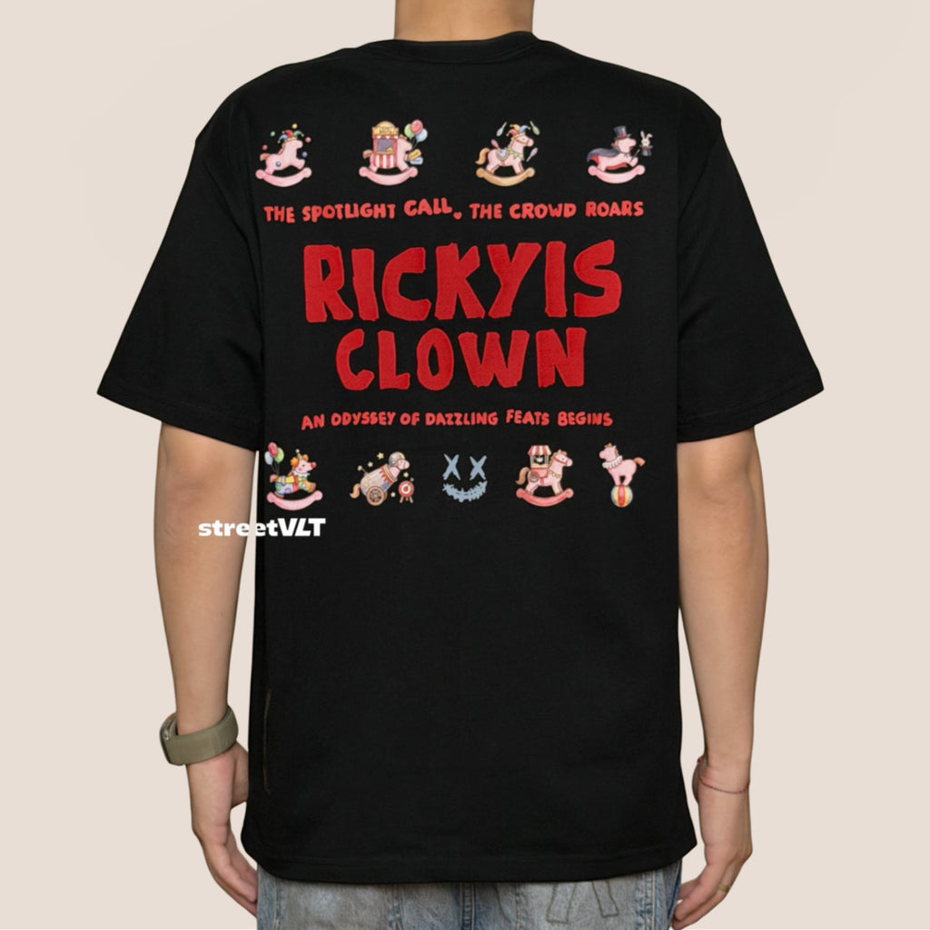 Ricky is Clown Circus Embroidered Tee