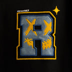 Ricky is Clown Azure Spark Blue Starburst Embroidered Tee
