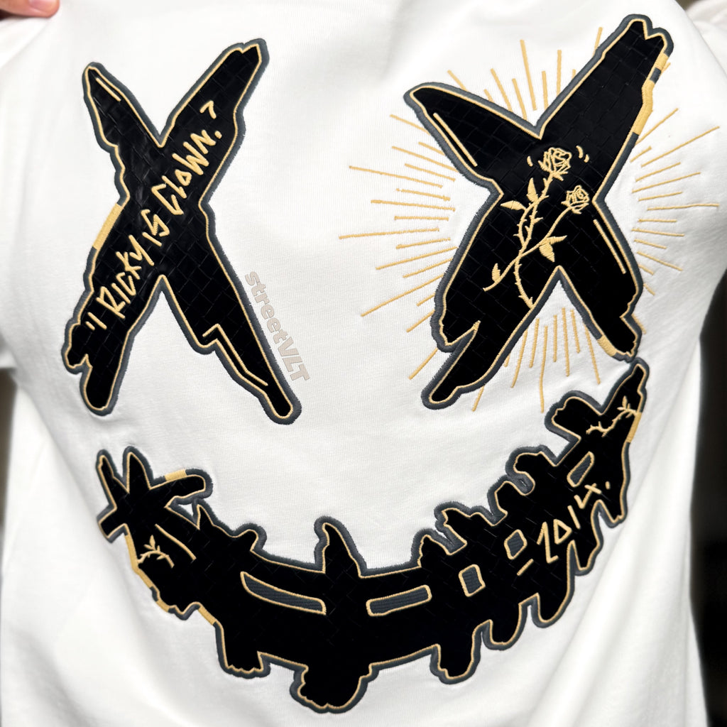 Ricky is Clown Golden Briar Thorn Bush Embroidered Tee