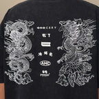 Gro Grocery City Heritage Dragon & Phoenix Washed Graphic Tee