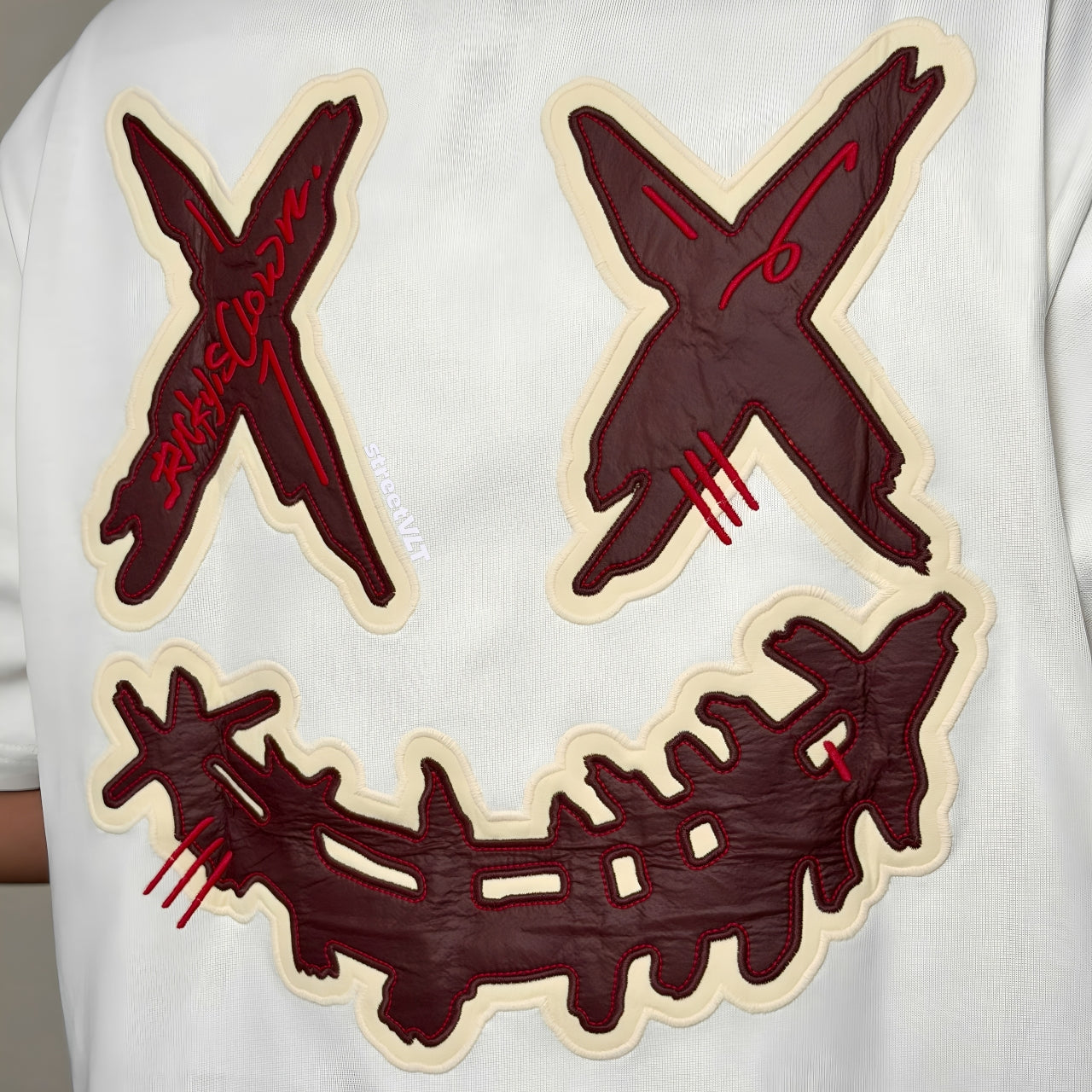 Ricky is Clown Overlapping Scarlet Tee