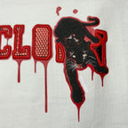 Ricky is Clown Bloody Black Panther Patch Embroidered Tee