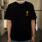 Ricky is Clown Colorful Skin Patch Embroidered Pineapple Head Tee