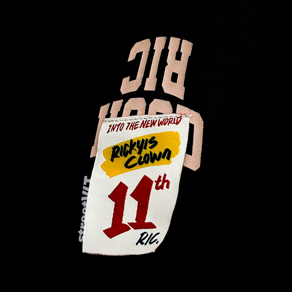 Ricky is Clown 11th Never Die Letter Print Tee