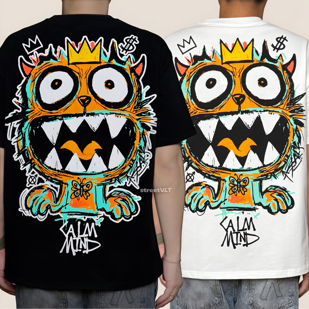 Calmmind Crown Graffiti Sketch Monster Tee Calm Mind Original