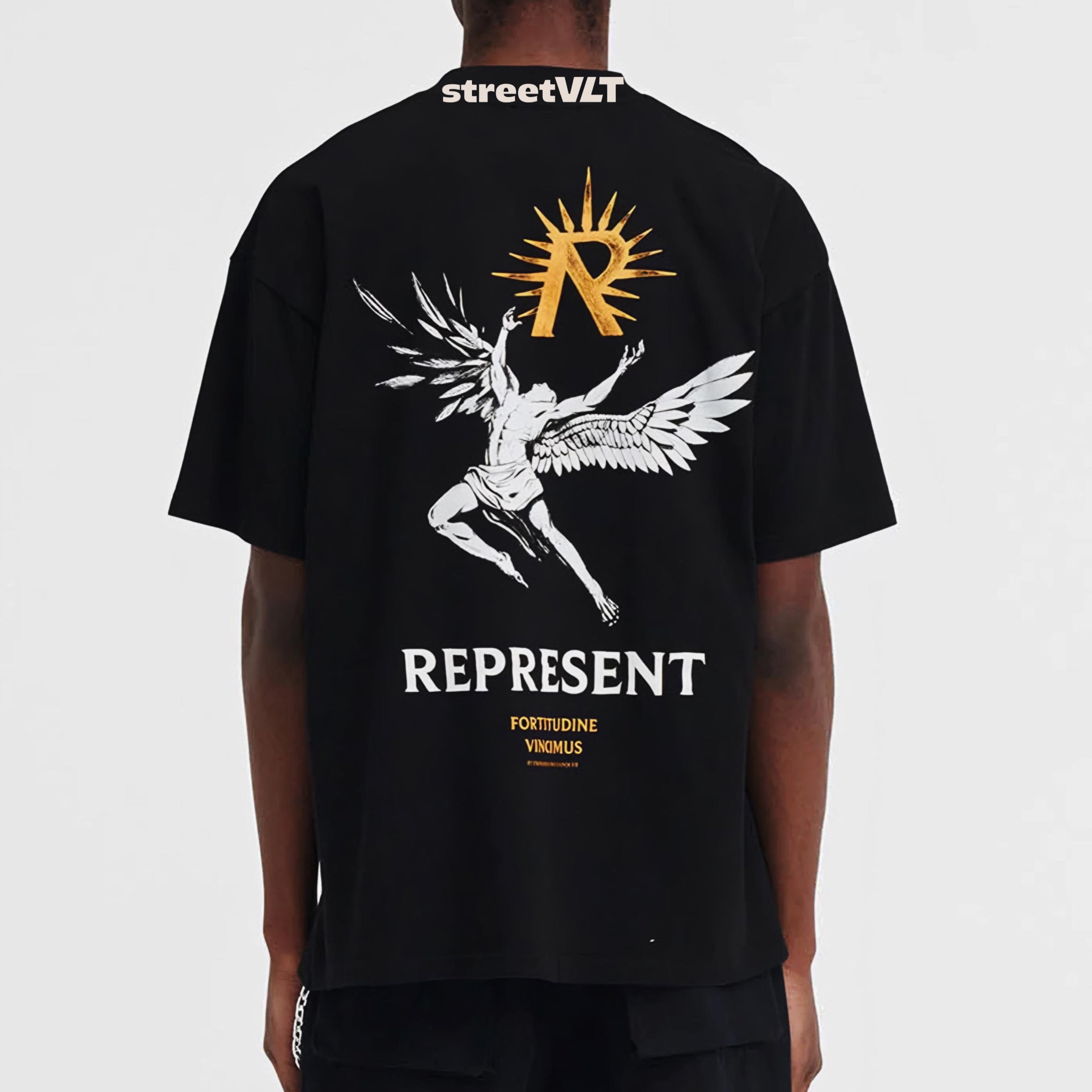 Represent UK Icarus Jet Black Tee