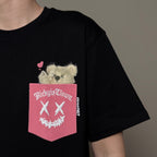 Ricky is Clown Hug Bear Pocket Tee