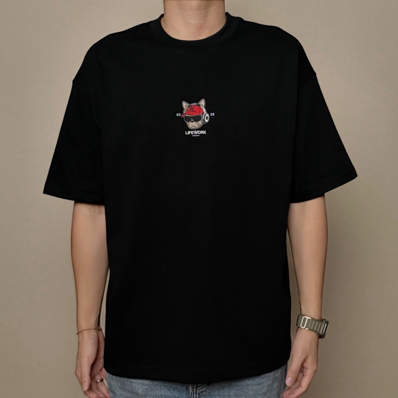 Life Work Korea Hipdog Print Tee