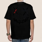 Ricky is Clown Black Mamba Diablo Snakeskin Embroidery Black Tee