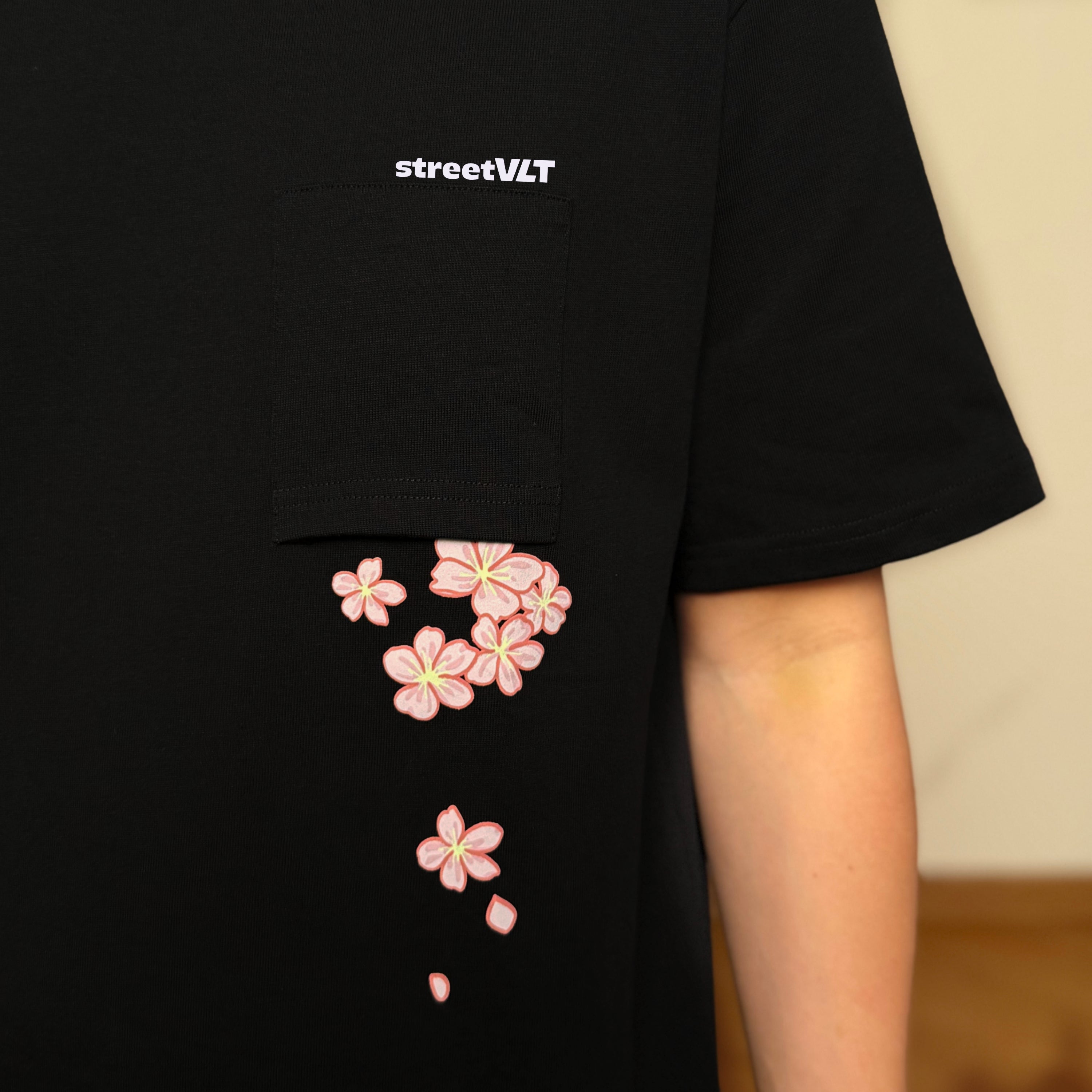 Ricky Is Clown Floral Shadows Weave Through Torn Smiley Tee