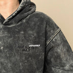 ADLV Border Line Basic Logo Washing Hoodie Acme De La Vie
