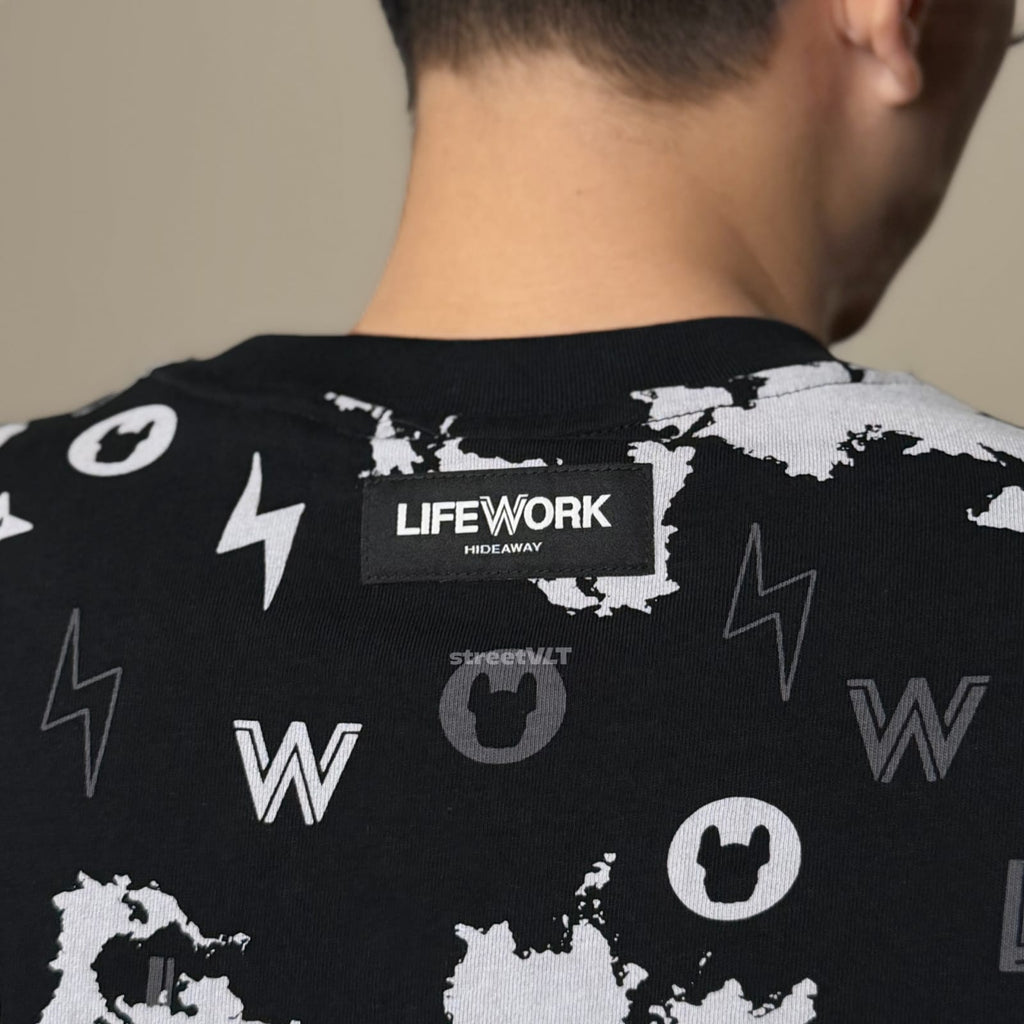 Life Work Korea Storm Radog Monogram Black Tee