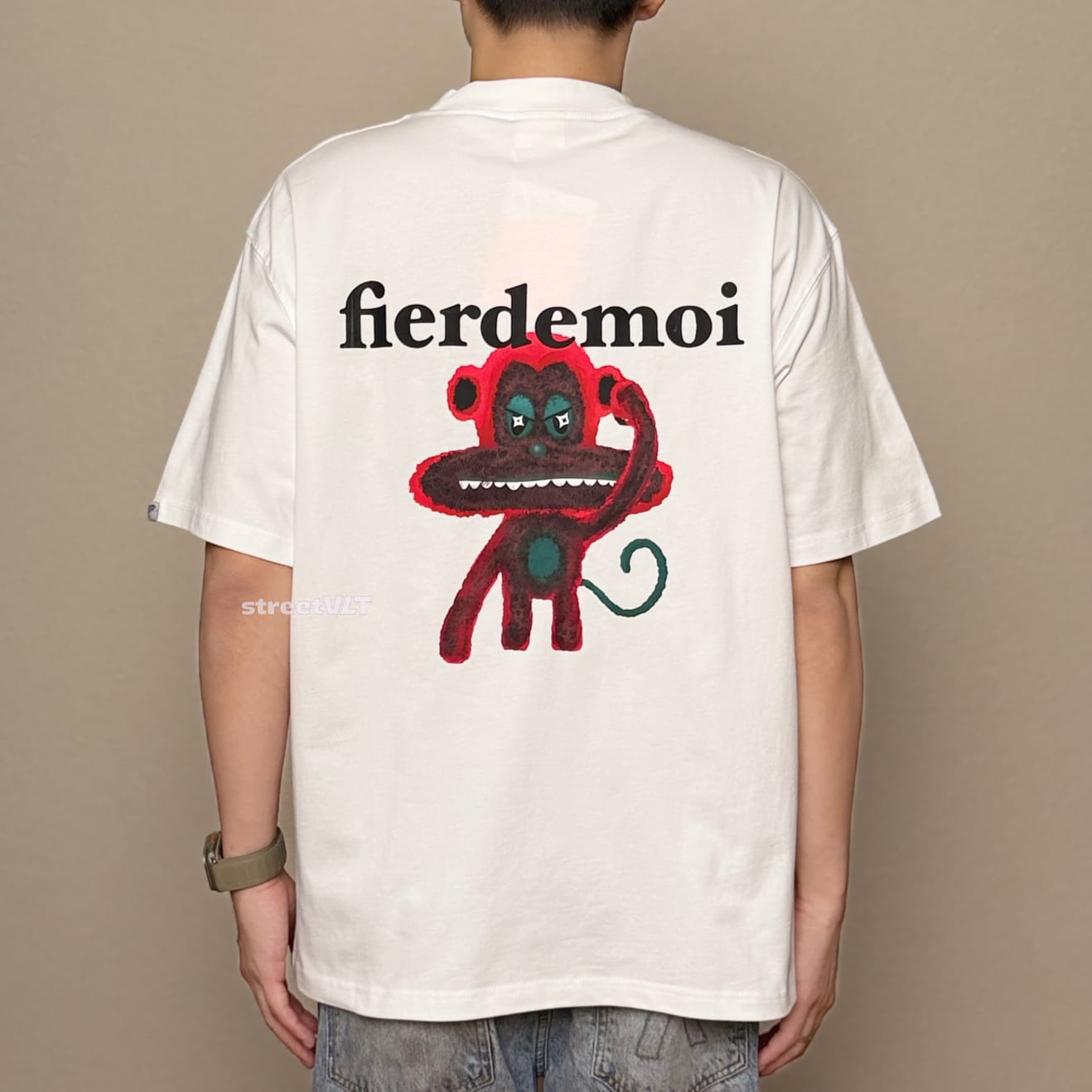 Fier De Moi Hi Monkey Tee