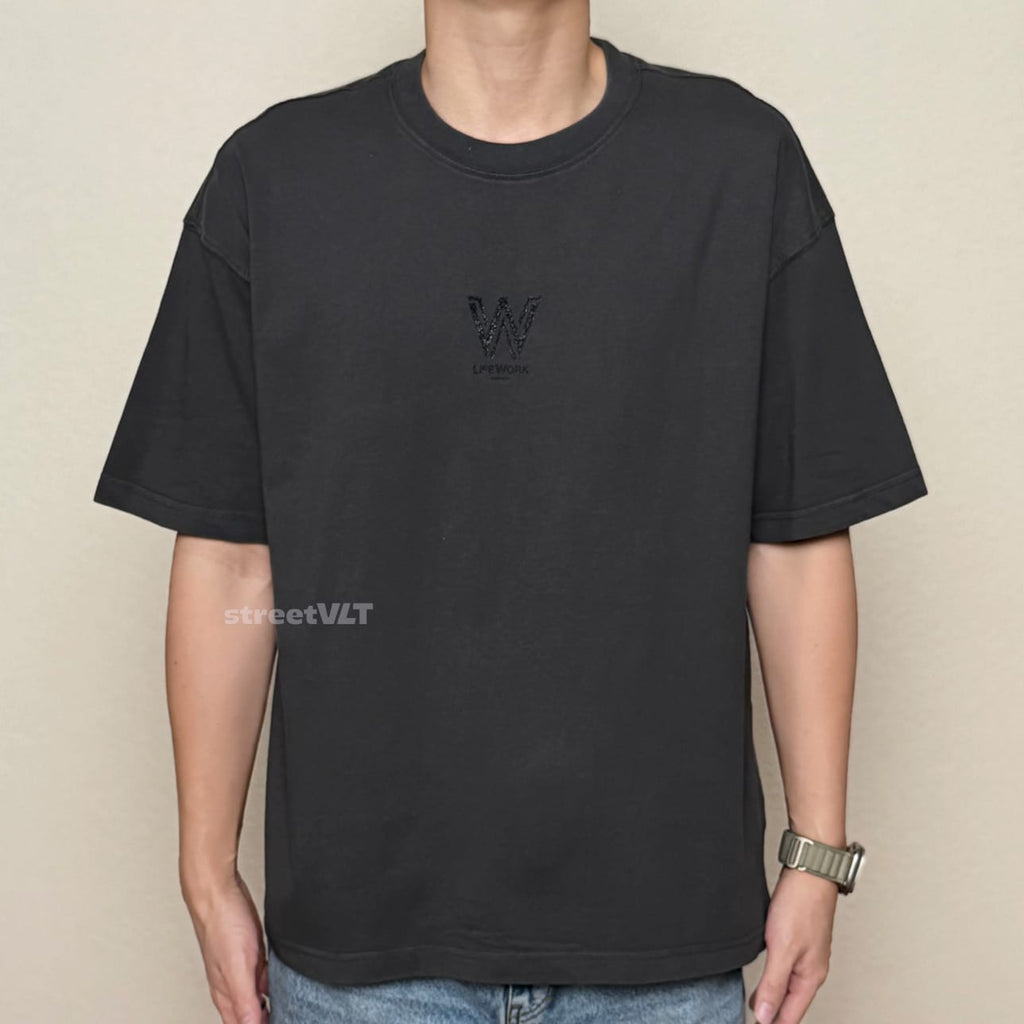 Life Work Korea Vintage Washed W Logo Tee