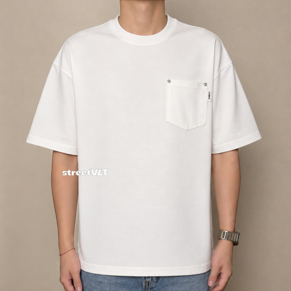 Life Work Korea Rivet Pocket Tee