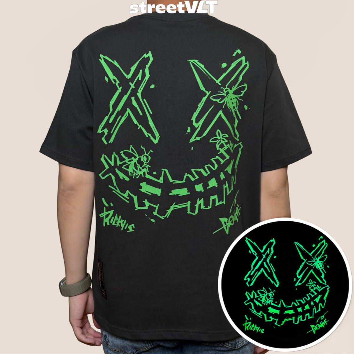 Ricky is Clown Night Bee Glow in the Dark Tee