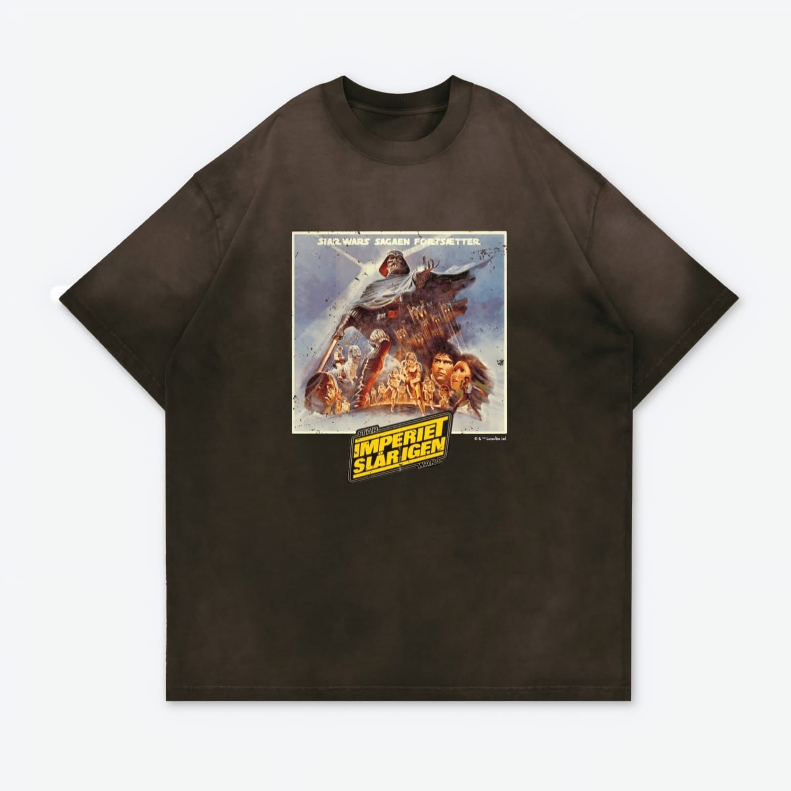 Gro Grocery Star Wars The Emperor Strikes Back 1980 Poster Washed Tee