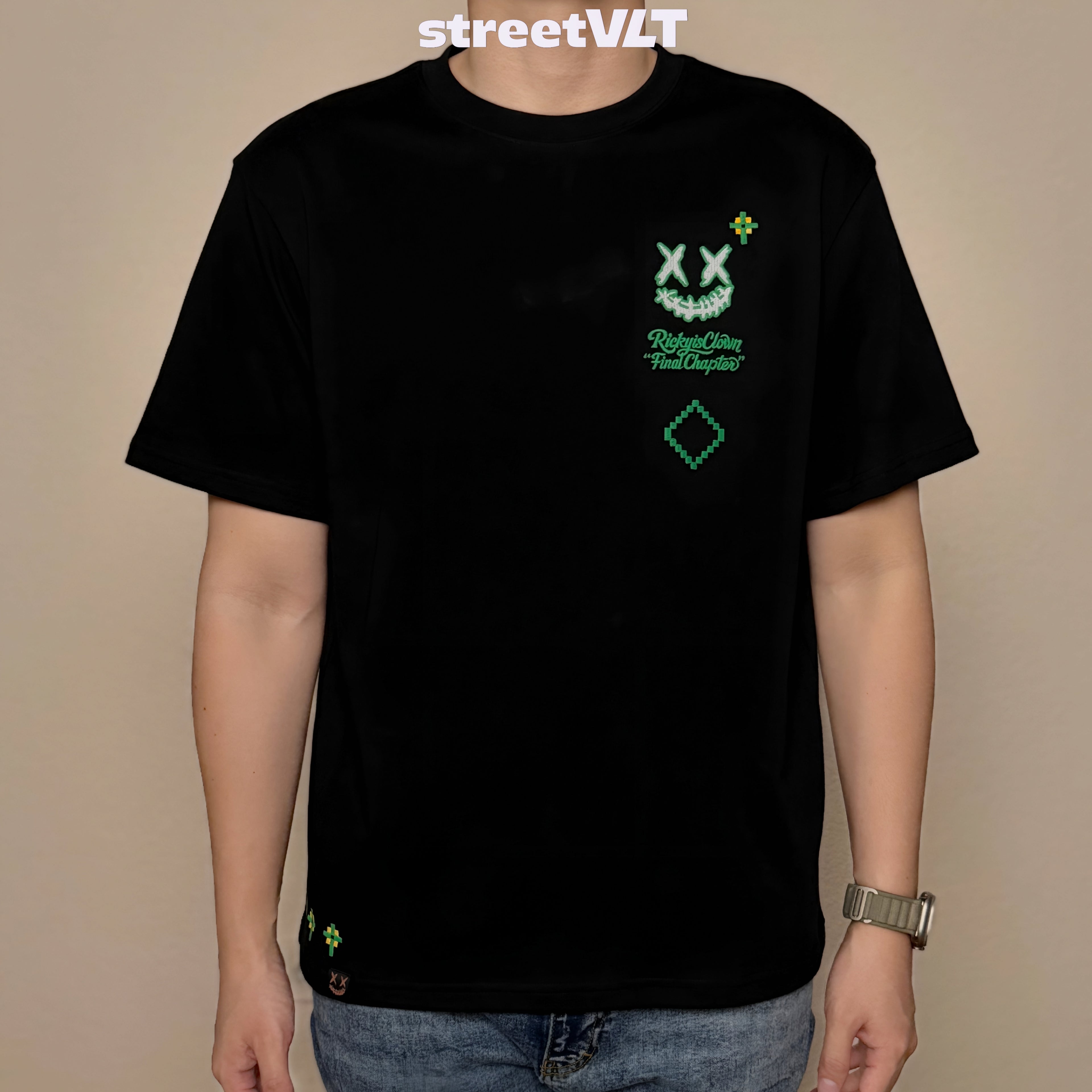 Ricky is Clown Geometrical Christmas Night Tee