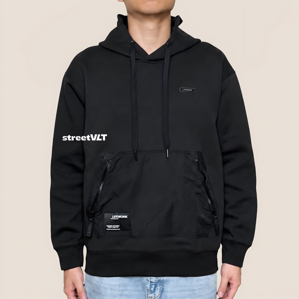 Life Work Korea Woven Pocket Hoodie
