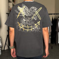 Ricky Is Clown Pegasus Gold Horse Charcoal Grey Tee
