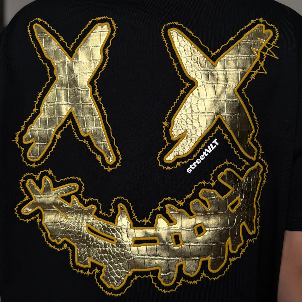 Ricky is Clown Golden Leather Tee
