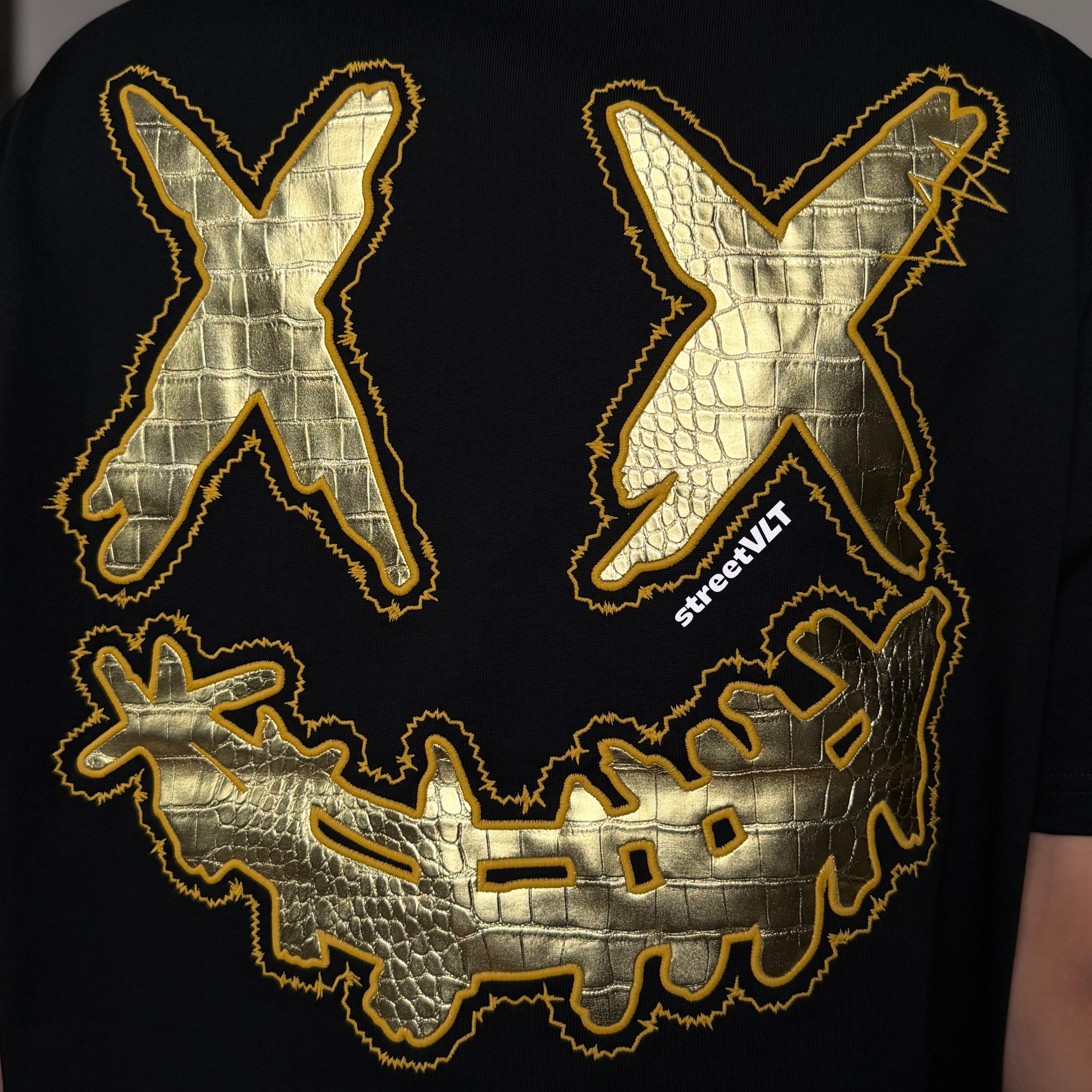 Ricky is Clown Golden Leather Tee