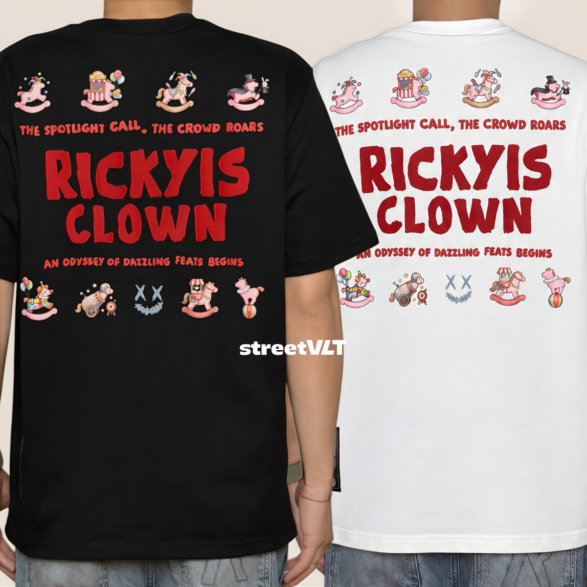 RIC Ricky is Clown Circus Embroidered Tee
