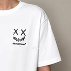 RIC Ricky is Clown Black Mamba Diablo Snakeskin Embroidery White Tee
