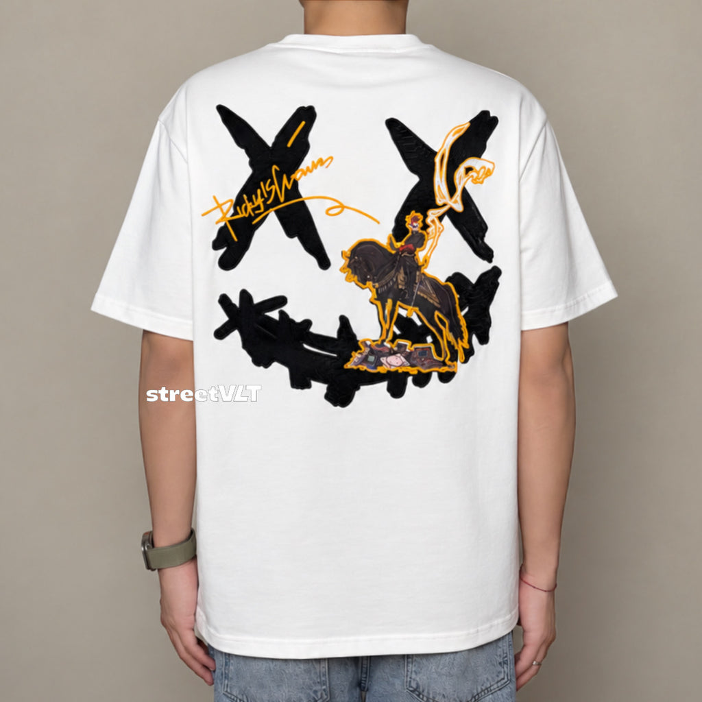 RIC Ricky is Clown Shatters Illusions Mamba Embroidered Tee