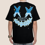 Ricky is Clown Blue Feather Floral Tear Tee