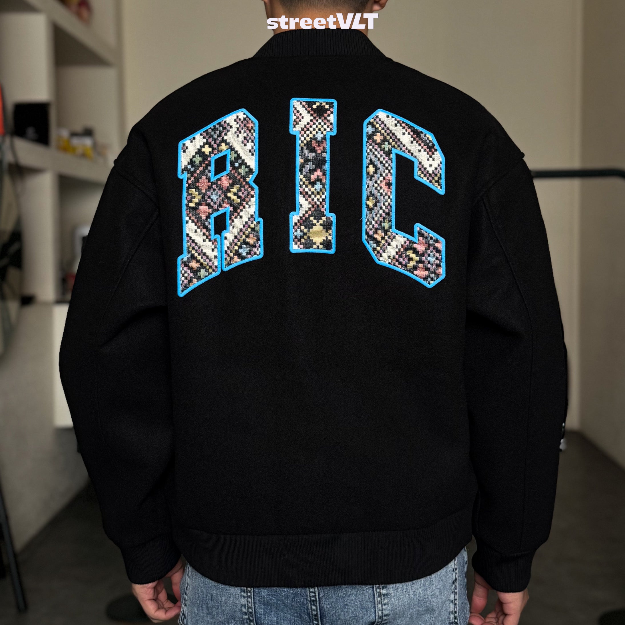 Ricky is Clown Labyrinth Ethnic Varsity Jacket