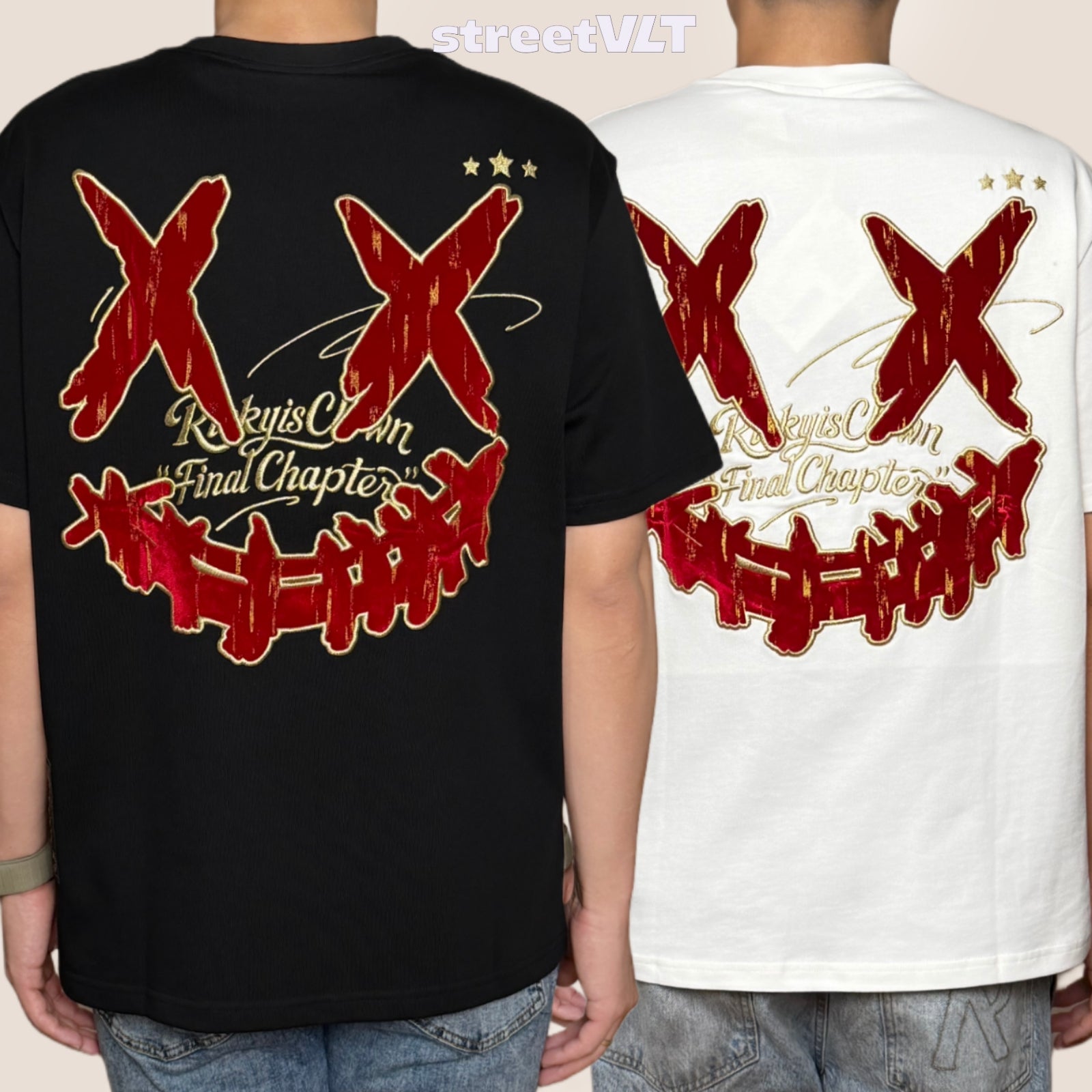 Ricky is Clown Gold Plated Burgundy Tee