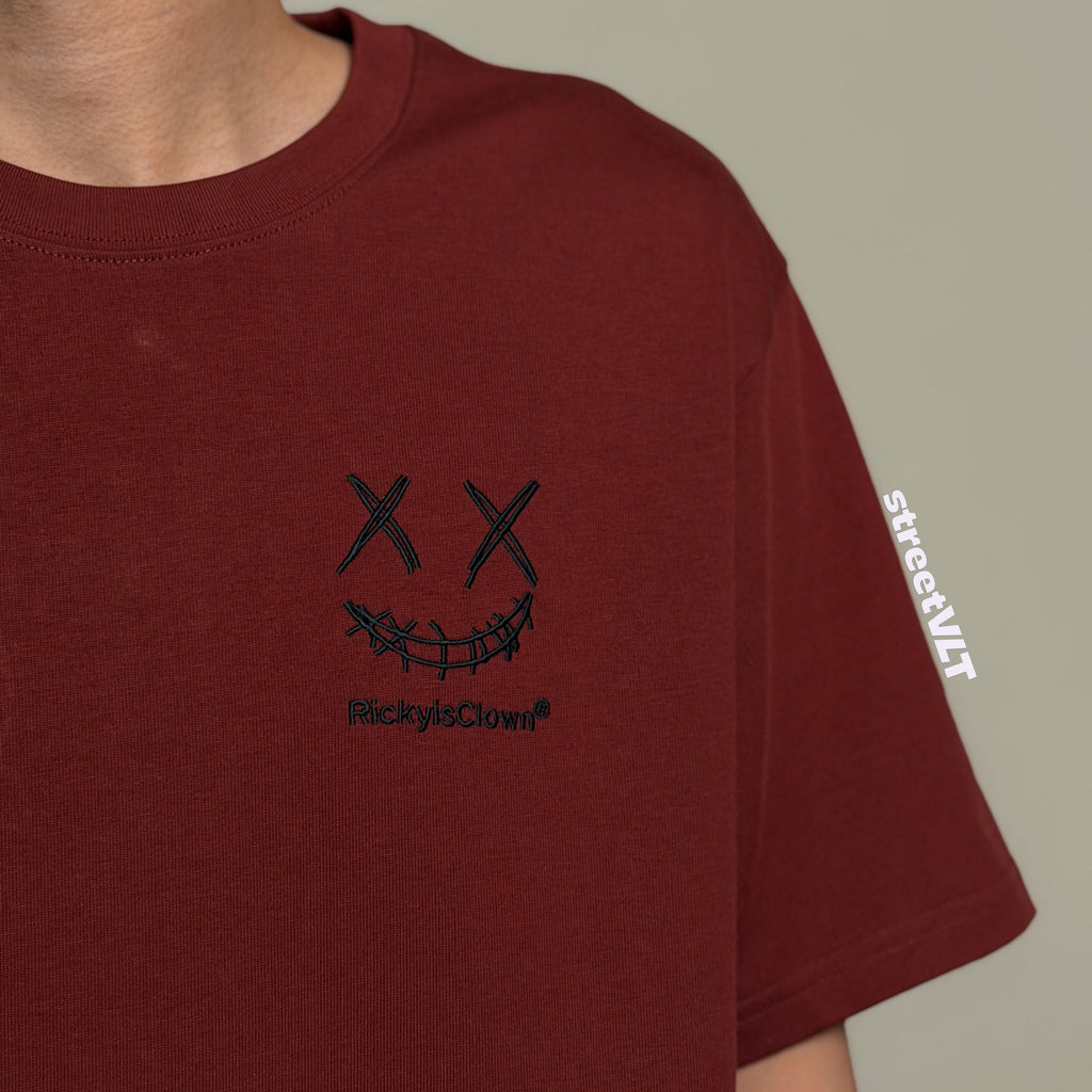 RIC Ricky is Clown Black Mamba Red Maroon Tee Original